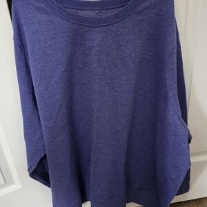 Just My Size Deep Blue V-Neck Top
